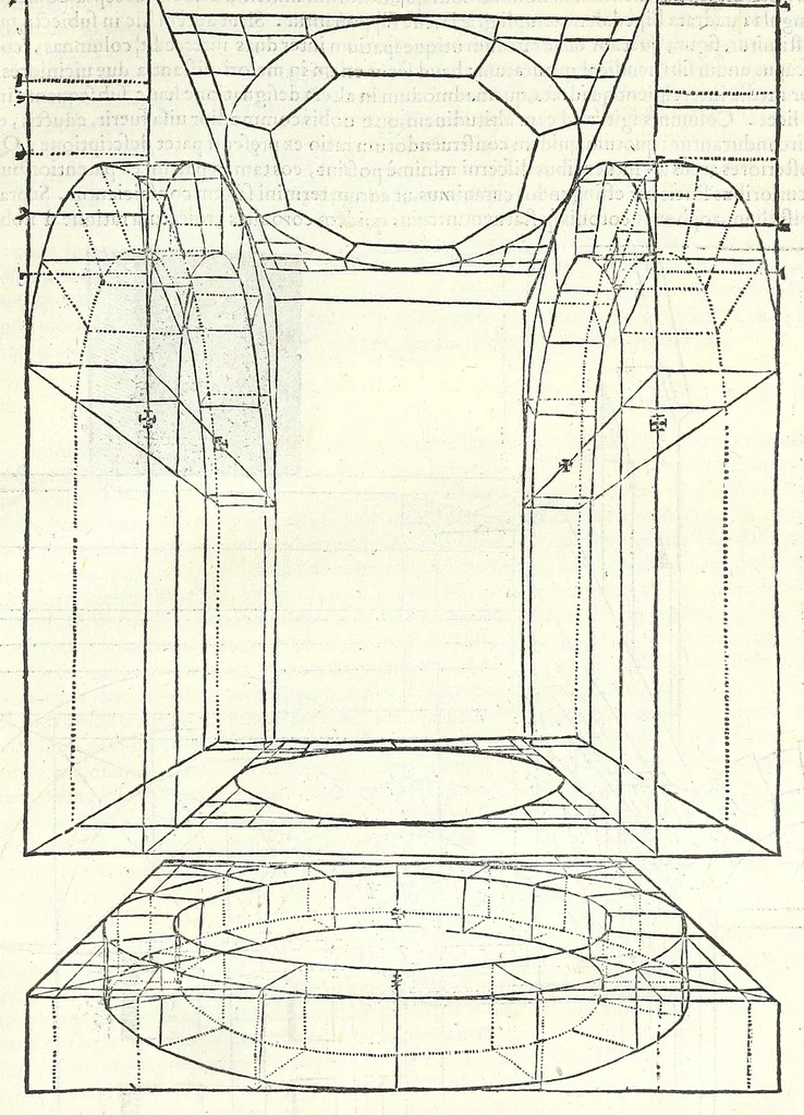 An illustration from Sebastiani Serlii Bononiensis De architectvra libri qvinqve ... : necnon extraordinarius quinquaginta portarum libellus in operis calce adiunctus hic demum conspicitur., 1569, leaf 77
