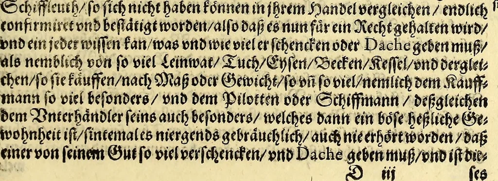 An illustration from Sechster Theil der Orientalischen Indien, Warhafftige historische Bechreibung dess gewaltigen Goltreichen Königreichs Guinea, sonst das Goltgestatt von Mina genandt, so in Africa gelegen, : sampst derselben gantzen Beschaffenheit, auch Religion vnnd Opinion, Sitten vnd Sprachen, Handel vnd Wandel der Eywohner daselbst, beneben einer kurtzen Erzelung, was die Schiffe, so dahin fahren wollen, für einen Lauff durch die Canarische Inseln, biss an das Cabo de Trespunctas, da das Goltgestatt sich anfänget, halten müssen., 1603, leaf 45