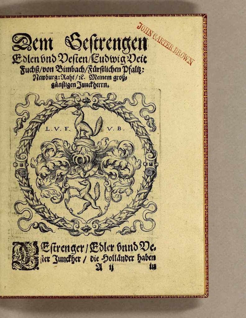 An illustration from Sechste Theil, kurtze, warhafftige Relation vnd Beschreibung der wunderbarsten vier Schiffarten, so jemals verricht worden. : Als nem[m]lich: Ferdinandi Magellani, Portugalesers, mit Sebastiano de Cano. Francisci Draconis Engeländers. Thomae Candisch Engeländers. Oliuarij von Noort, Niederländers. So alle vier vmb den gantzen Erdtkreiss gesegelt, auss vnterschiedenen Authoribus vnd Sprachen zusamen getragen, vnd mit nötigen Landt Charten, seinen Figurn vnd nützlichen Erklerungen geziert, vnd verfertiget., 1603, leaf 9