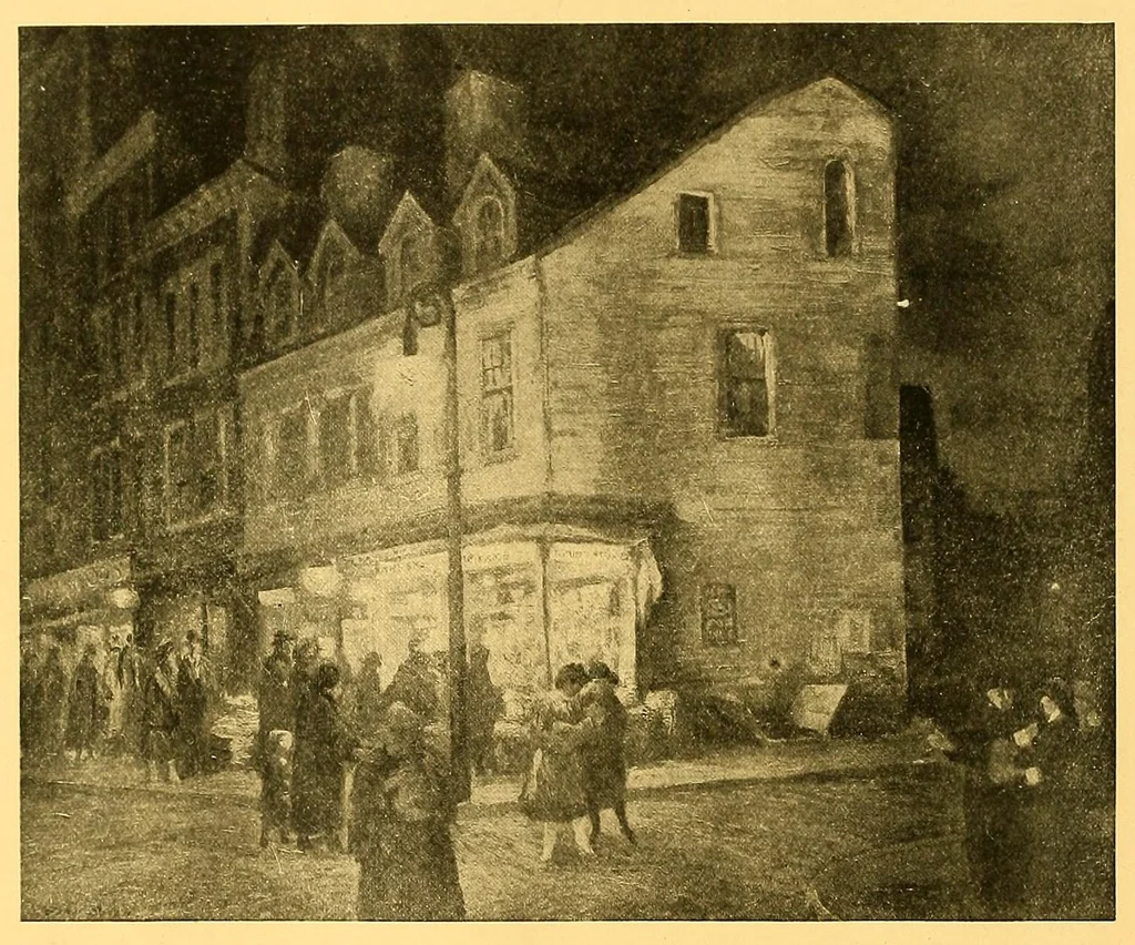 An illustration from Second annual exhibition of the New Society of Artists : November 8 to November 27, at the galleries of E. Gimpel & Wildenstein, 647 Fifth Avenue, New York, 1920, leaf 12