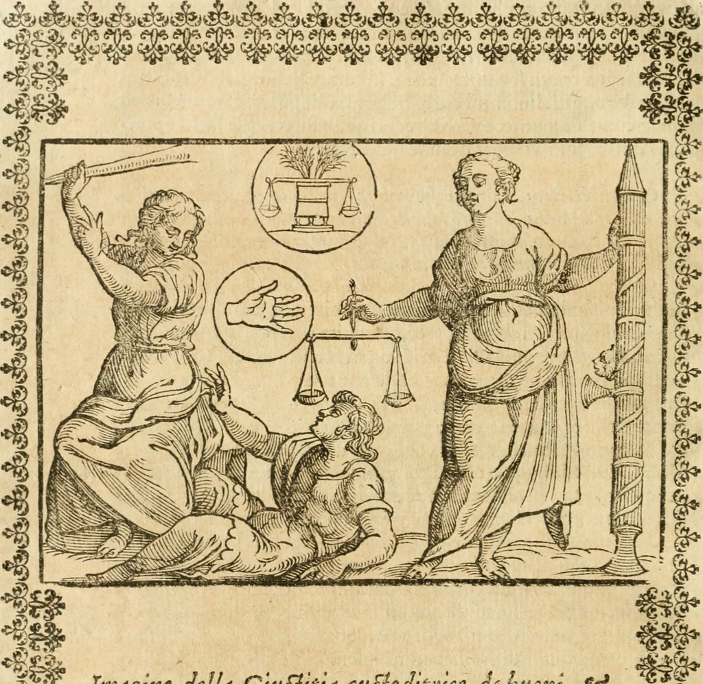 An illustration from Seconda nouissima editione delle Imagini de gli dei delli antichi di Vicenzo Cartari reggiano : ridotte da capo a piedi alle loro reali, & non più per l'adietro osseruate simiglianze : cauate da' marmi, bronzi, medaglie, gioie, & altre memorie antiche : con esquisito studio, & particolare diligenza, 1626, leaf 419
