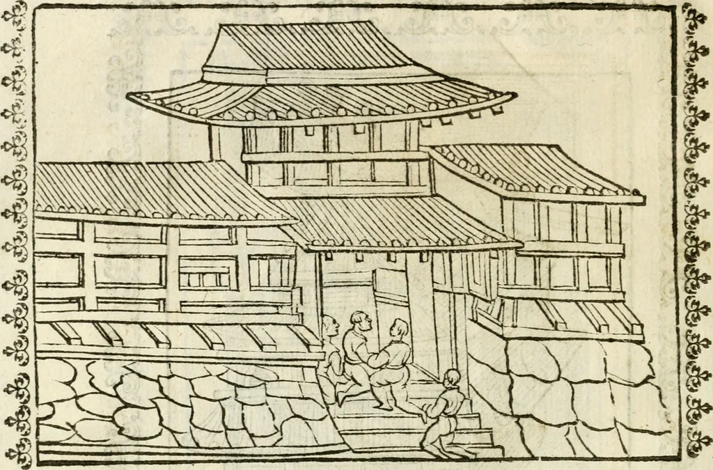 An illustration from Seconda nouissima editione delle Imagini de gli dei delli antichi di Vicenzo Cartari reggiano : ridotte da capo a piedi alle loro reali, & non più per l'adietro osseruate simiglianze : cauate da' marmi, bronzi, medaglie, gioie, & altre memorie antiche : con esquisito studio, & particolare diligenza, 1626, leaf 613