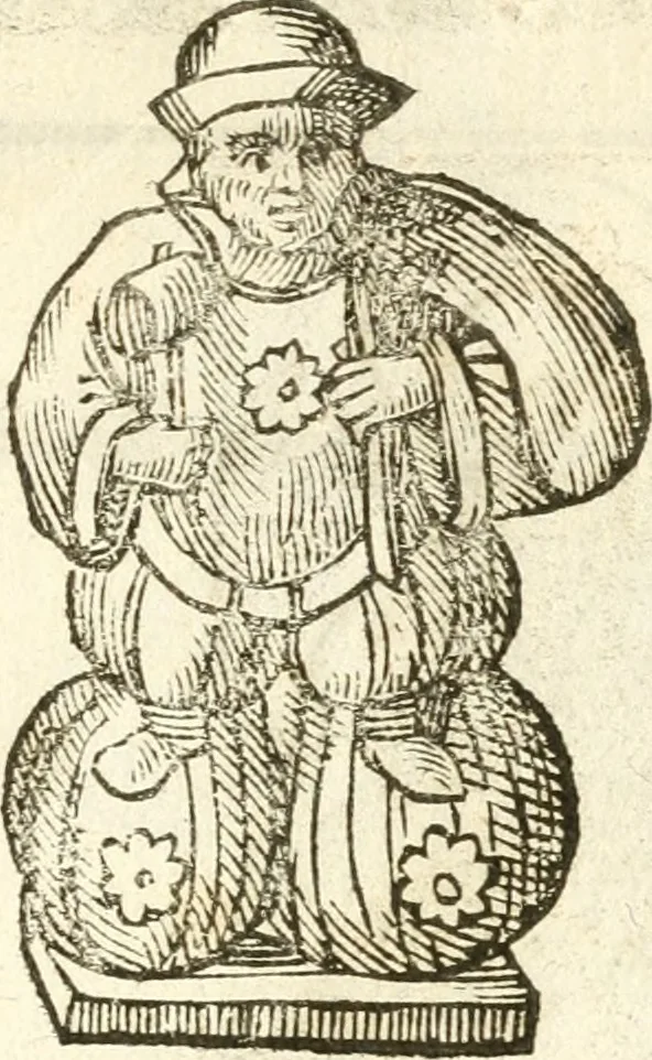 An illustration from Seconda nouissima editione delle Imagini de gli dei delli antichi di Vicenzo Cartari reggiano : ridotte da capo a piedi alle loro reali, & non più per l'adietro osseruate simiglianze : cauate da' marmi, bronzi, medaglie, gioie, & altre memorie antiche : con esquisito studio, & particolare diligenza, 1626, leaf 618
