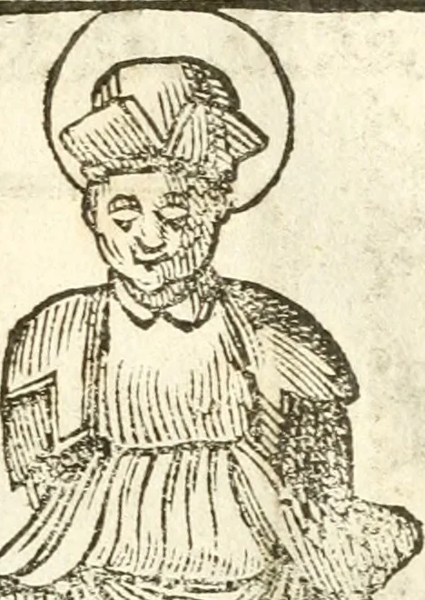 An illustration from Seconda nouissima editione delle Imagini de gli dei delli antichi di Vicenzo Cartari reggiano : ridotte da capo a piedi alle loro reali, & non più per l'adietro osseruate simiglianze : cauate da' marmi, bronzi, medaglie, gioie, & altre memorie antiche : con esquisito studio, & particolare diligenza, 1626, leaf 618