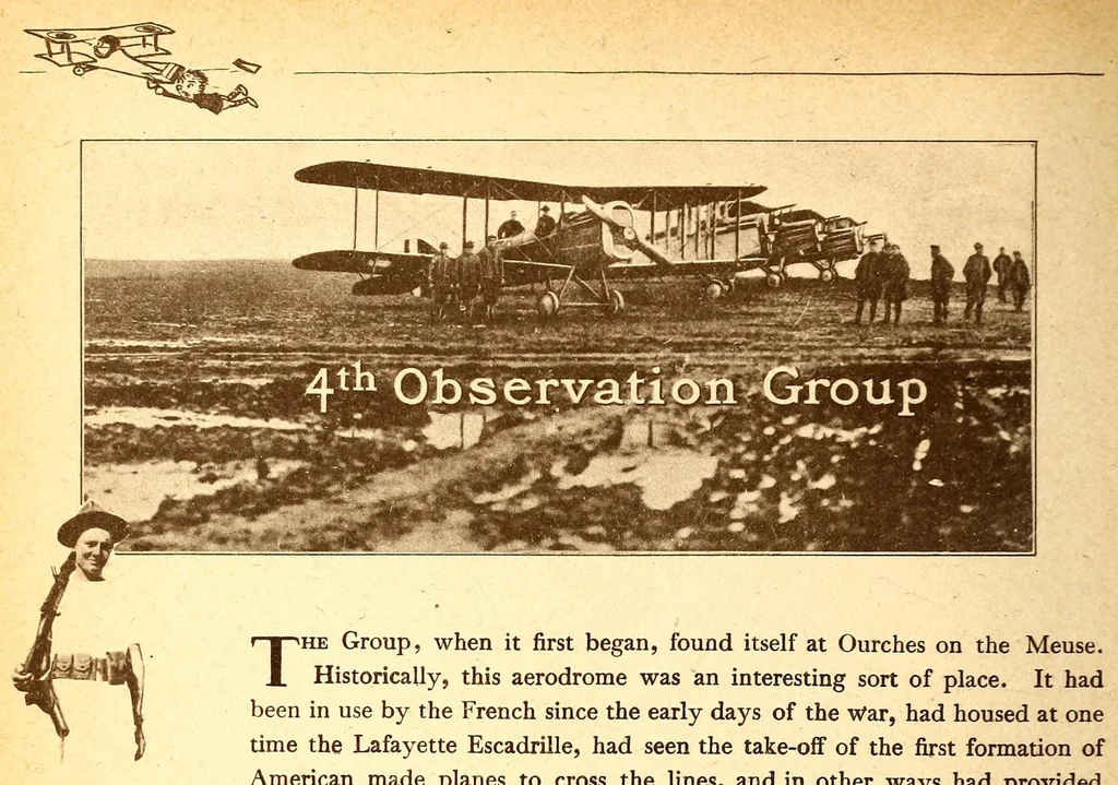 An illustration from The Second Army Air Service book, 1919, leaf 56