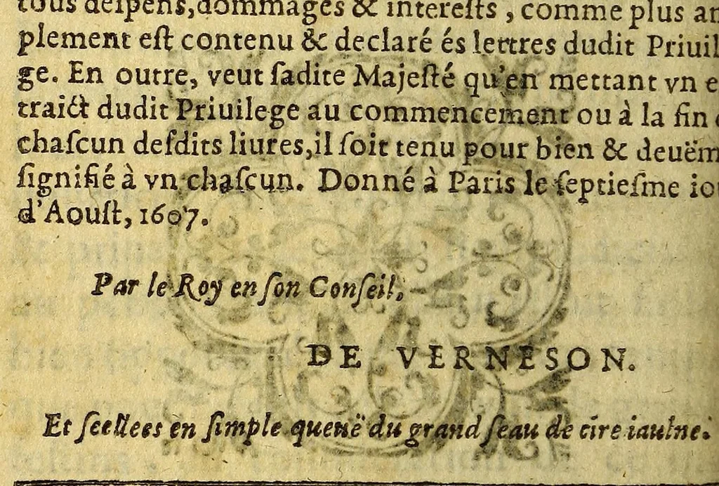 An illustration from Second liure des serees, 1608, leaf 610