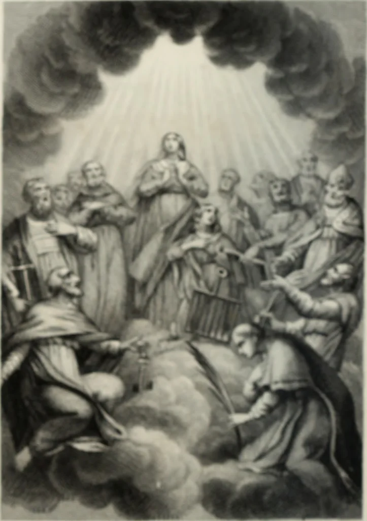 An illustration from Secrets de la vie spirituele, 1683, leaf 7