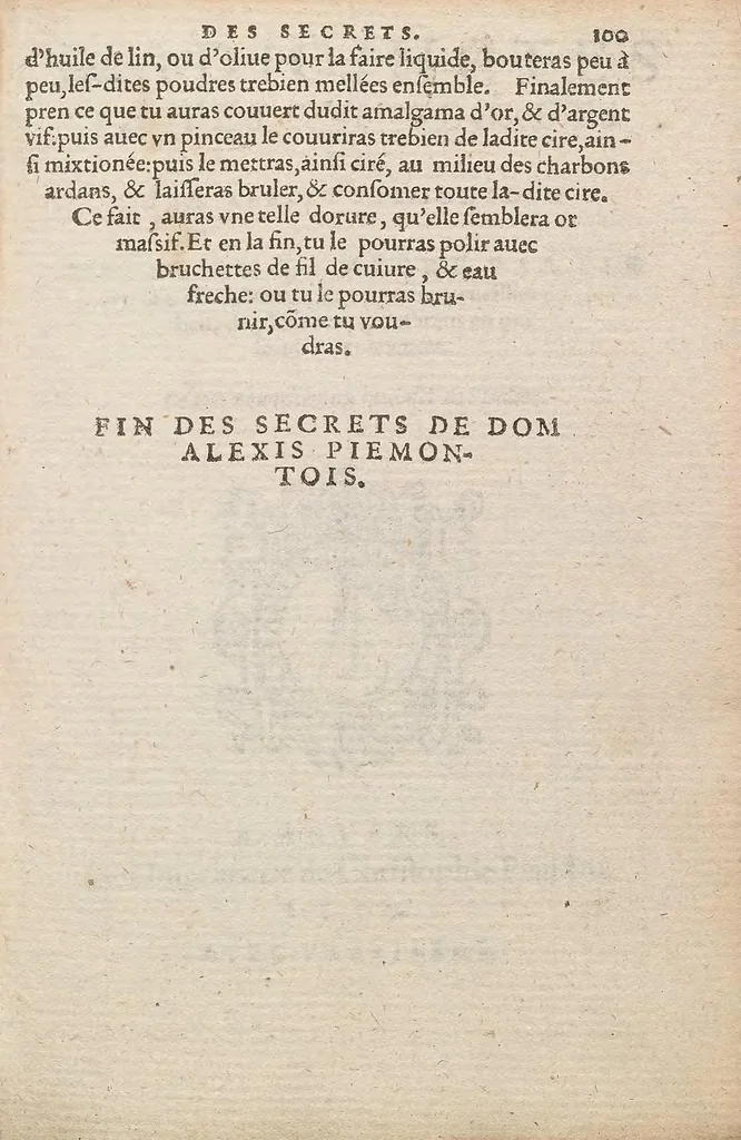 An illustration from Les secrets du S. Alexis Piemontois : divisez en six livres ; ausquels auons adjoint autres secrets de nouueau ... ; & les receptes de divers auteurs .., 1559, leaf 251