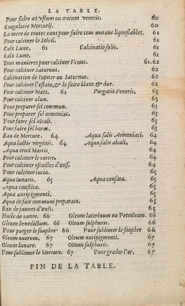 An illustration from Les secrets du S. Alexis Piemontois : divisez en six livres ; ausquels auons adjoint autres secrets de nouueau ... ; & les receptes de divers auteurs .., 1559, leaf 51