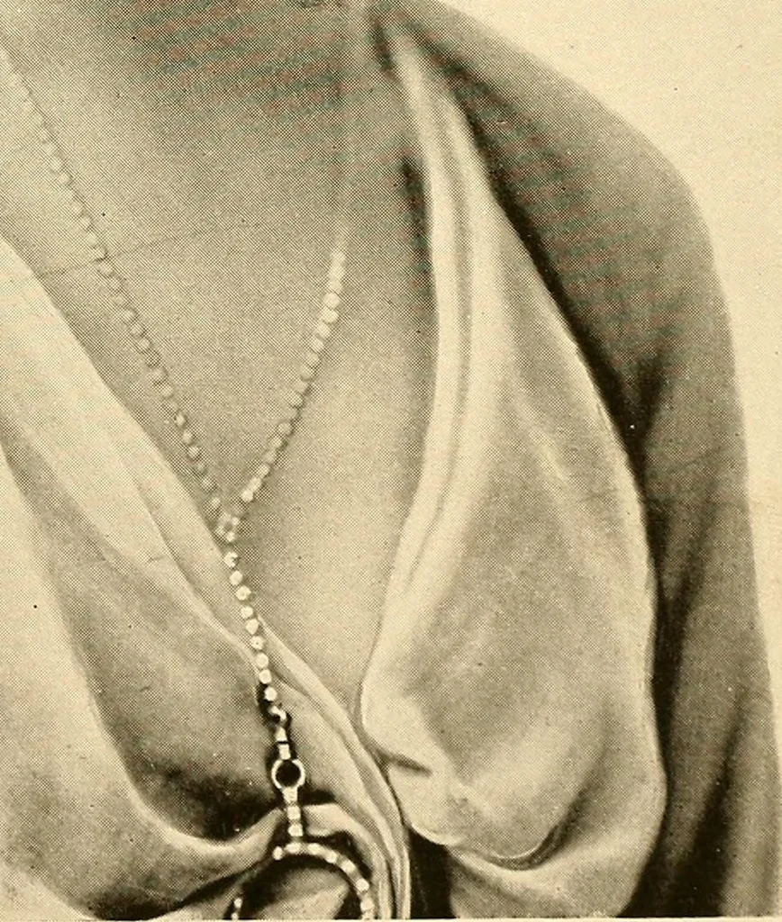 An illustration from The secrets of distinctive dress : harmonious, becoming, and beautiful dress, its value and how to achieve it, 1918, leaf 182