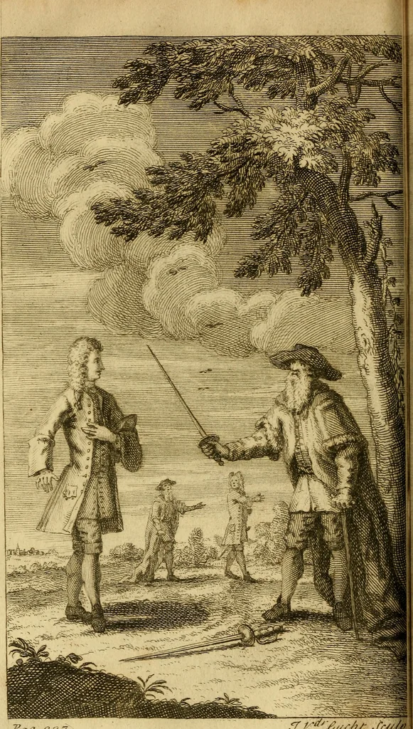 An illustration from The secrets of the invisible world disclos'd: or, an universal history of apparitions sacred and prophane, under all denominations; whether, angelical, diabolical, or human-souls departed. Shewing I. Their various returns to this world; with sure rules to know, by their manner of appearing, if they are good or evil ones. II. The differences of the apparitions of antient and modern times; and an enquiry into the scriptural doctrine of spirits. III. The many species of apparitions, their real existence, and operations by divine appointement. IV. The nature of seeing ghosts before, and after, death; and how we should behave towards them. V. The effects of fancy, vapours, dreams, hyppo, and of real, or imaginary appearances. VI. A collection of the most authentic relations of apparitions, particularly that surprizing one attested by the learned Dr. Scott, 1729, leaf 261