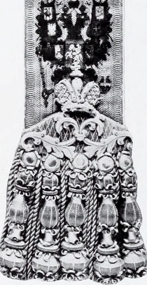 An illustration from Section française (class 84); dentelles, broderies, passementeries et dessins, 1908, leaf 119