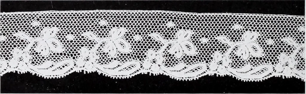 An illustration from Section française (class 84); dentelles, broderies, passementeries et dessins, 1908, leaf 125