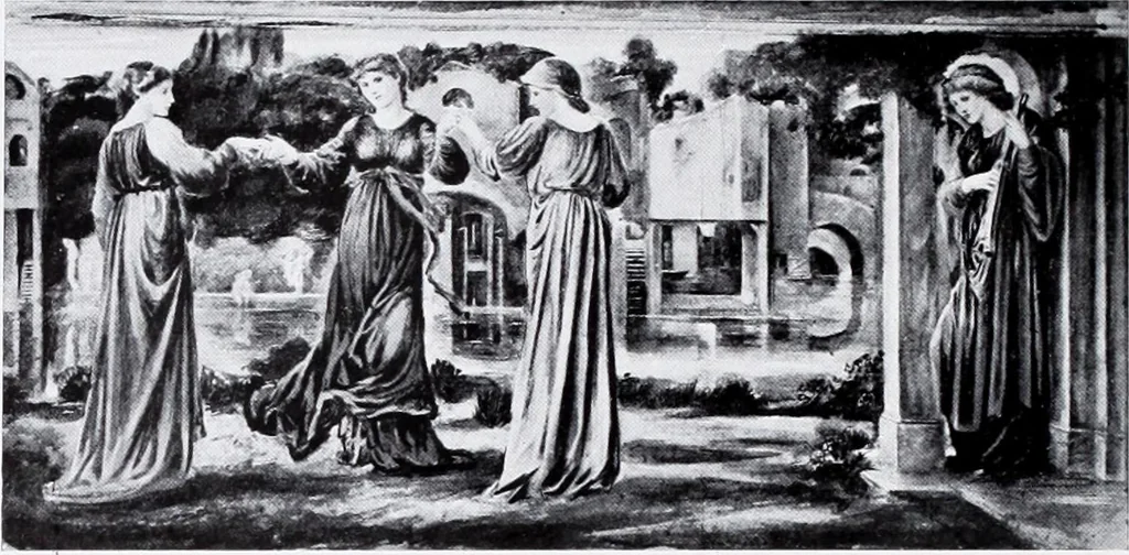 An illustration from Section française (class 84); dentelles, broderies, passementeries et dessins, 1908, leaf 143