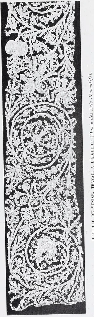 An illustration from Section française (class 84); dentelles, broderies, passementeries et dessins, 1908, leaf 28