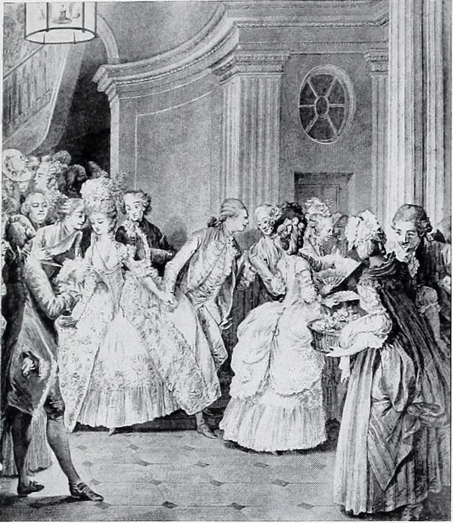 An illustration from Section française (class 84); dentelles, broderies, passementeries et dessins, 1908, leaf 52