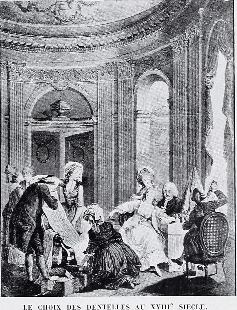An illustration from Section française (class 84); dentelles, broderies, passementeries et dessins, 1908, leaf 52
