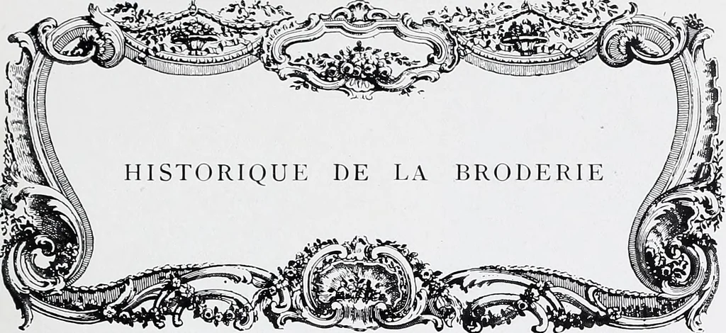 An illustration from Section française (class 84); dentelles, broderies, passementeries et dessins, 1908, leaf 62
