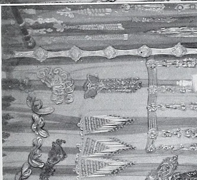 An illustration from Section française (class 84); dentelles, broderies, passementeries et dessins, 1908, leaf 90