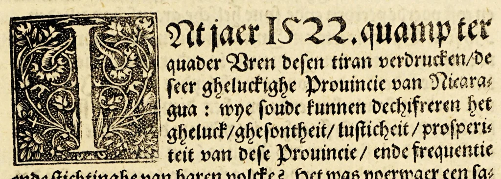 An illustration from Seer cort verhael vande destructie van d'Indien, 1578, leaf 43