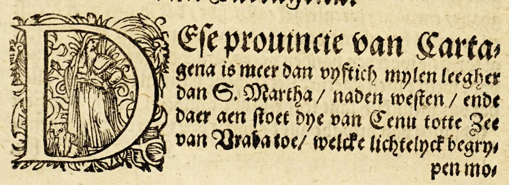 An illustration from Seer cort verhael vande destructie van d'Indien, 1578, leaf 84