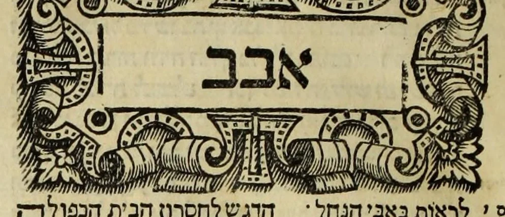 An illustration from Sefer ha-shorashim, 1546, leaf 5