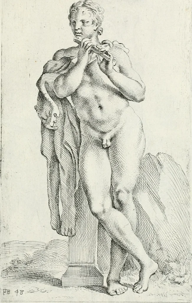 An illustration from Segmenta nobilium signorum e statuaru : quæ temporis dentem inuidium euasere Urbis æternæ ruinis erepta, typis æneis ab se commissa perptuæ uenerationis monimentum, 1638, leaf 100
