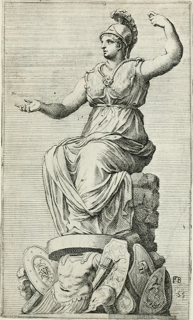 An illustration from Segmenta nobilium signorum e statuaru : quæ temporis dentem inuidium euasere Urbis æternæ ruinis erepta, typis æneis ab se commissa perptuæ uenerationis monimentum, 1638, leaf 114