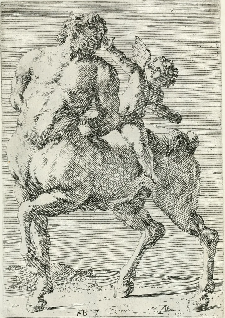 An illustration from Segmenta nobilium signorum e statuaru : quæ temporis dentem inuidium euasere Urbis æternæ ruinis erepta, typis æneis ab se commissa perptuæ uenerationis monimentum, 1638, leaf 18