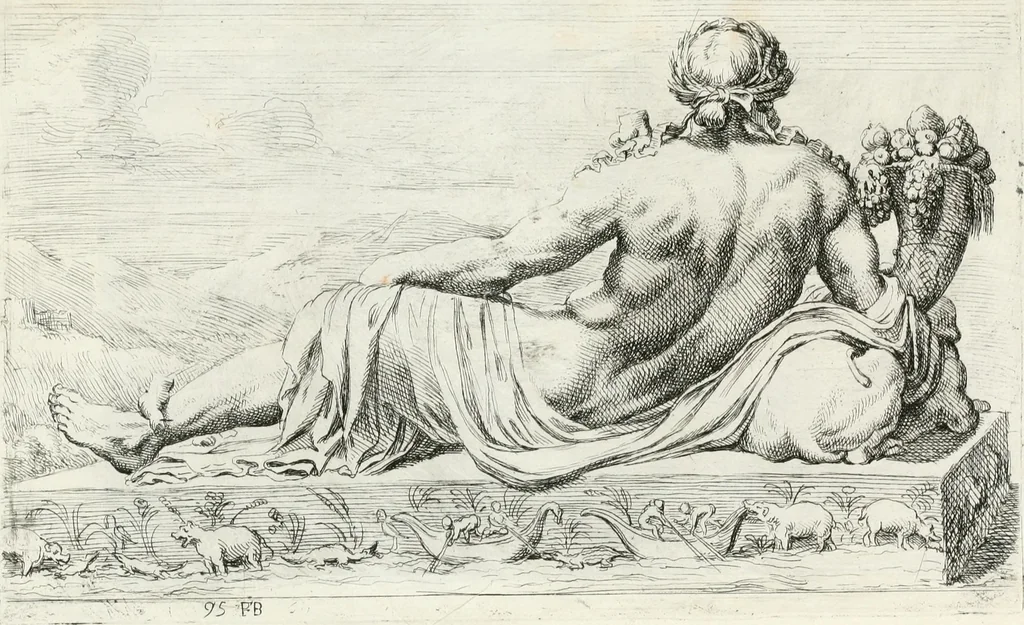 An illustration from Segmenta nobilium signorum e statuaru : quæ temporis dentem inuidium euasere Urbis æternæ ruinis erepta, typis æneis ab se commissa perptuæ uenerationis monimentum, 1638, leaf 184