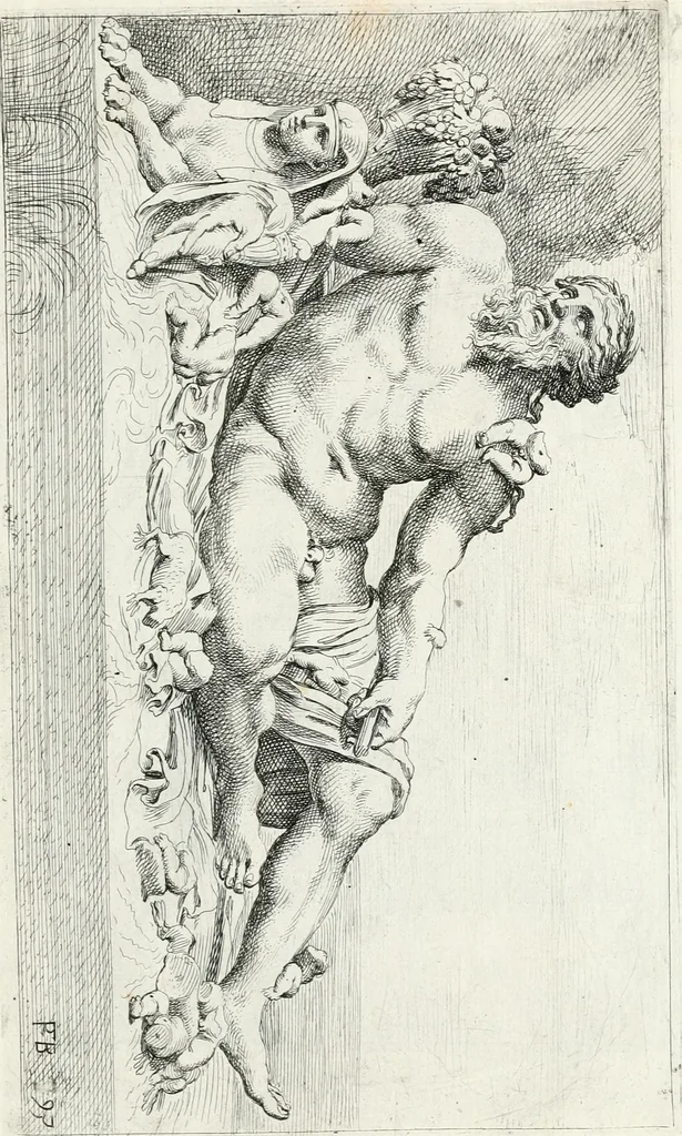 An illustration from Segmenta nobilium signorum e statuaru : quæ temporis dentem inuidium euasere Urbis æternæ ruinis erepta, typis æneis ab se commissa perptuæ uenerationis monimentum, 1638, leaf 194