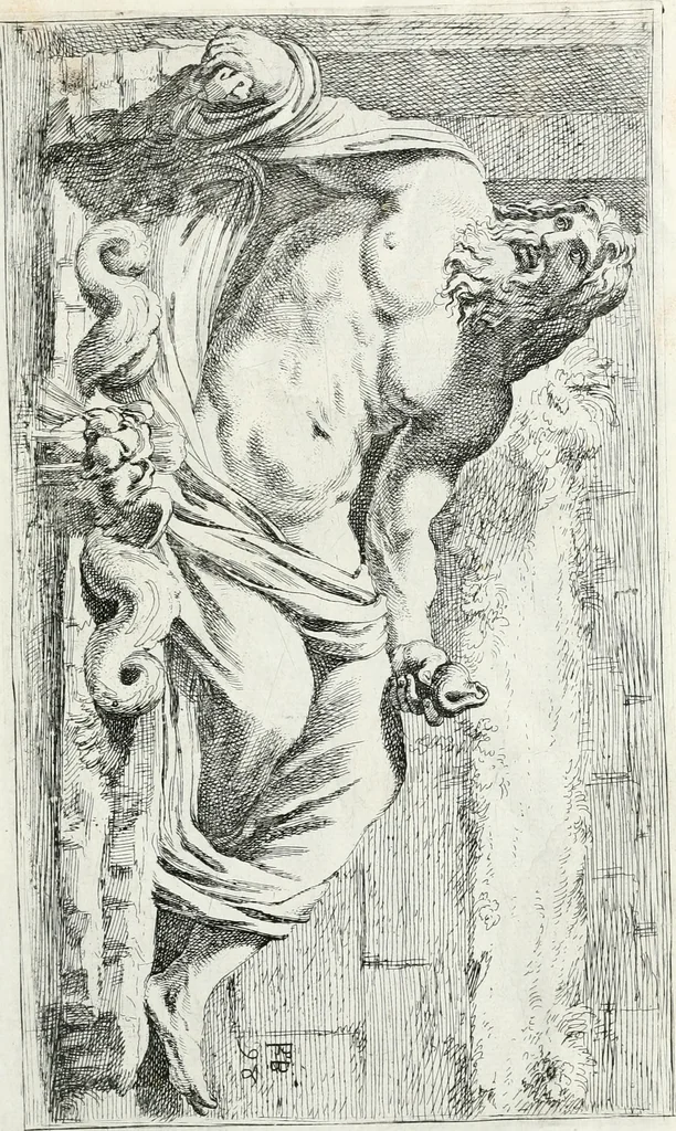 An illustration from Segmenta nobilium signorum e statuaru : quæ temporis dentem inuidium euasere Urbis æternæ ruinis erepta, typis æneis ab se commissa perptuæ uenerationis monimentum, 1638, leaf 202
