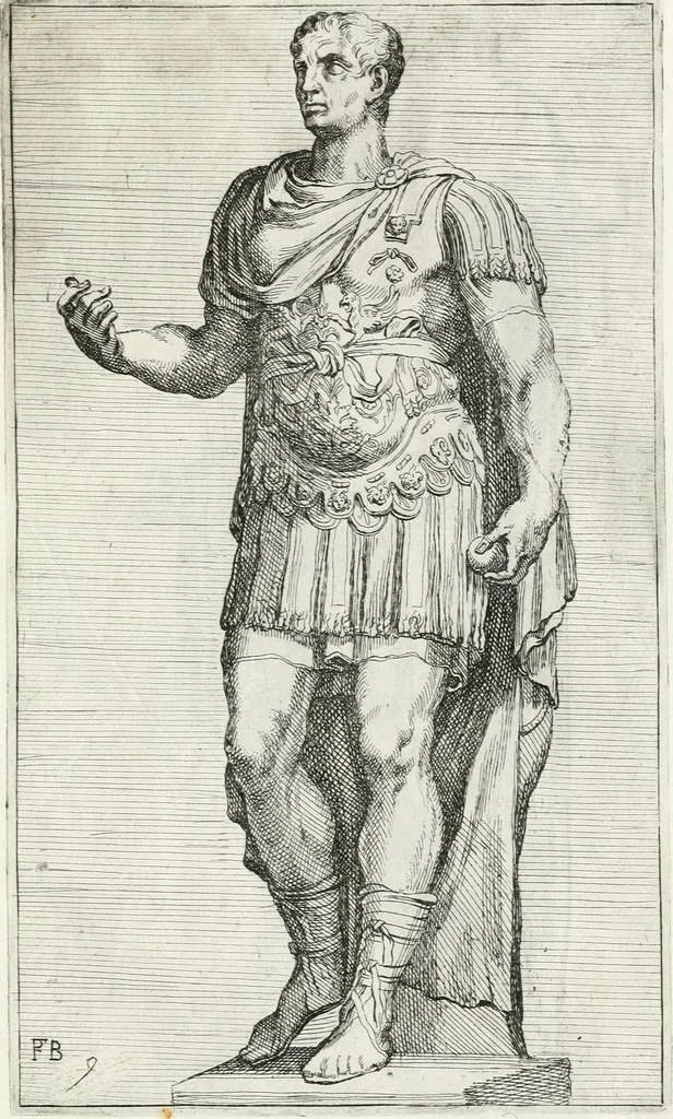 An illustration from Segmenta nobilium signorum e statuaru : quæ temporis dentem inuidium euasere Urbis æternæ ruinis erepta, typis æneis ab se commissa perptuæ uenerationis monimentum, 1638, leaf 22