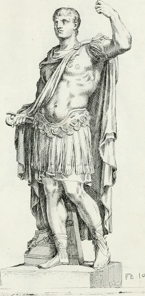 An illustration from Segmenta nobilium signorum e statuaru : quæ temporis dentem inuidium euasere Urbis æternæ ruinis erepta, typis æneis ab se commissa perptuæ uenerationis monimentum, 1638, leaf 24