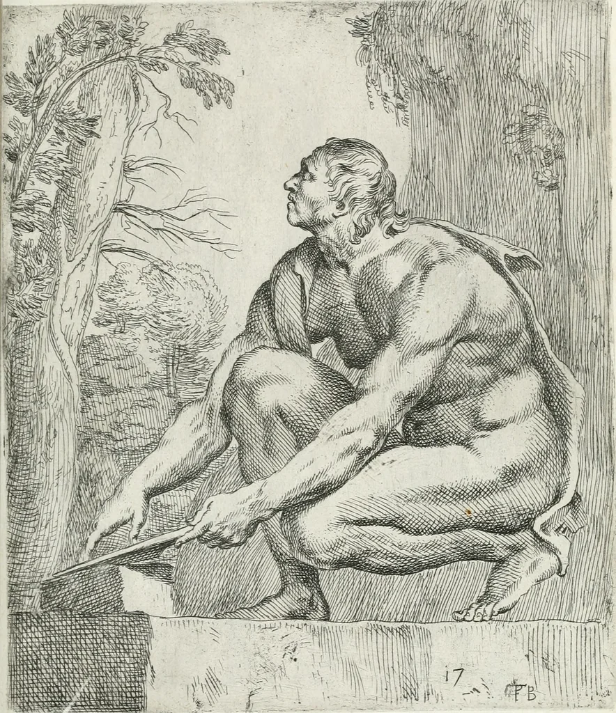 An illustration from Segmenta nobilium signorum e statuaru : quæ temporis dentem inuidium euasere Urbis æternæ ruinis erepta, typis æneis ab se commissa perptuæ uenerationis monimentum, 1638, leaf 38