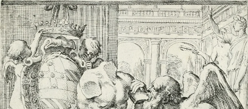 An illustration from Segmenta nobilium signorum e statuaru : quæ temporis dentem inuidium euasere Urbis æternæ ruinis erepta, typis æneis ab se commissa perptuæ uenerationis monimentum, 1638, leaf 4