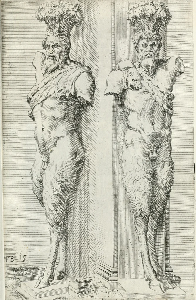 An illustration from Segmenta nobilium signorum e statuaru : quæ temporis dentem inuidium euasere Urbis æternæ ruinis erepta, typis æneis ab se commissa perptuæ uenerationis monimentum, 1638, leaf 42