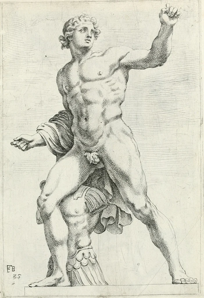 An illustration from Segmenta nobilium signorum e statuaru : quæ temporis dentem inuidium euasere Urbis æternæ ruinis erepta, typis æneis ab se commissa perptuæ uenerationis monimentum, 1638, leaf 54