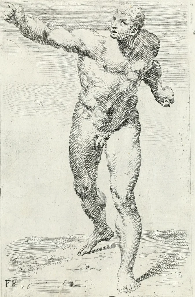 An illustration from Segmenta nobilium signorum e statuaru : quæ temporis dentem inuidium euasere Urbis æternæ ruinis erepta, typis æneis ab se commissa perptuæ uenerationis monimentum, 1638, leaf 56