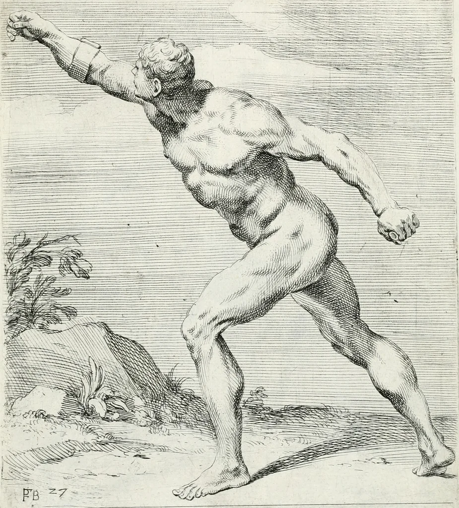 An illustration from Segmenta nobilium signorum e statuaru : quæ temporis dentem inuidium euasere Urbis æternæ ruinis erepta, typis æneis ab se commissa perptuæ uenerationis monimentum, 1638, leaf 58