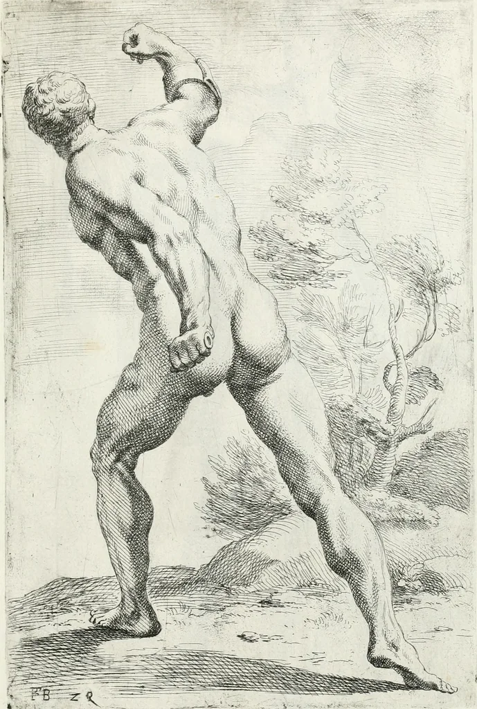 An illustration from Segmenta nobilium signorum e statuaru : quæ temporis dentem inuidium euasere Urbis æternæ ruinis erepta, typis æneis ab se commissa perptuæ uenerationis monimentum, 1638, leaf 62