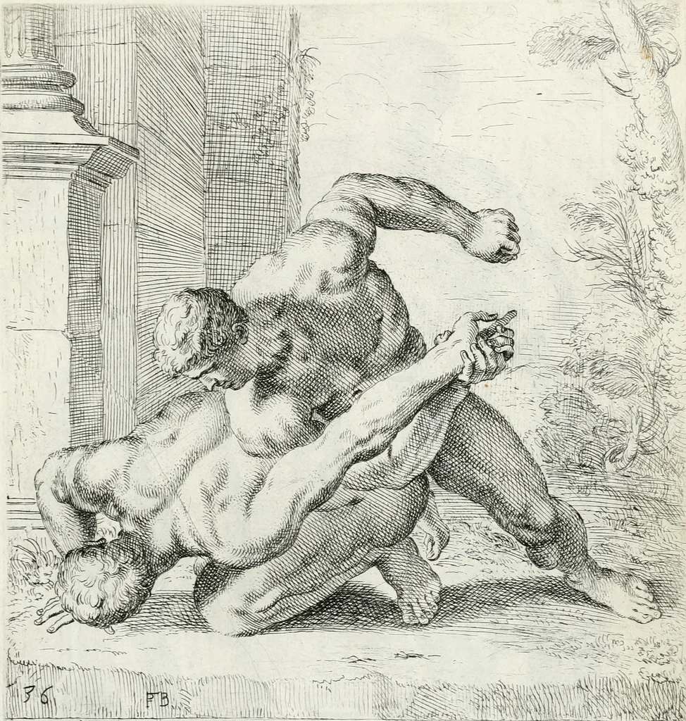 An illustration from Segmenta nobilium signorum e statuaru : quæ temporis dentem inuidium euasere Urbis æternæ ruinis erepta, typis æneis ab se commissa perptuæ uenerationis monimentum, 1638, leaf 76