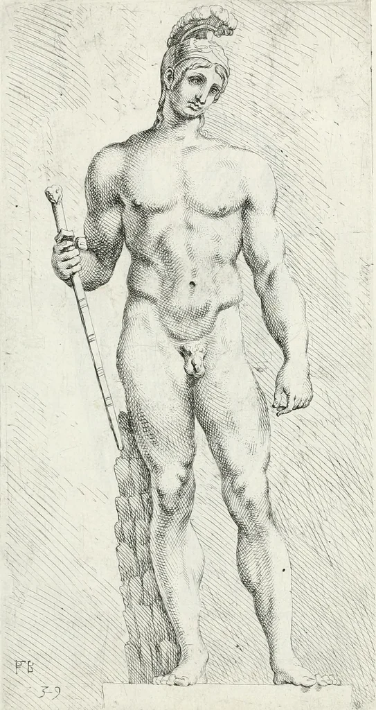 An illustration from Segmenta nobilium signorum e statuaru : quæ temporis dentem inuidium euasere Urbis æternæ ruinis erepta, typis æneis ab se commissa perptuæ uenerationis monimentum, 1638, leaf 82