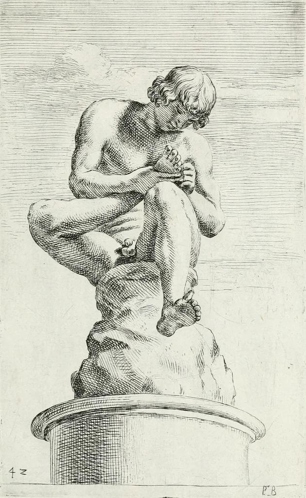 An illustration from Segmenta nobilium signorum e statuaru : quæ temporis dentem inuidium euasere Urbis æternæ ruinis erepta, typis æneis ab se commissa perptuæ uenerationis monimentum, 1638, leaf 88