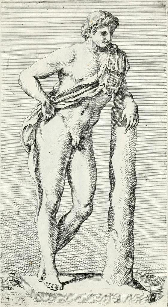 An illustration from Segmenta nobilium signorum e statuaru : quæ temporis dentem inuidium euasere Urbis æternæ ruinis erepta, typis æneis ab se commissa perptuæ uenerationis monimentum, 1638, leaf 94