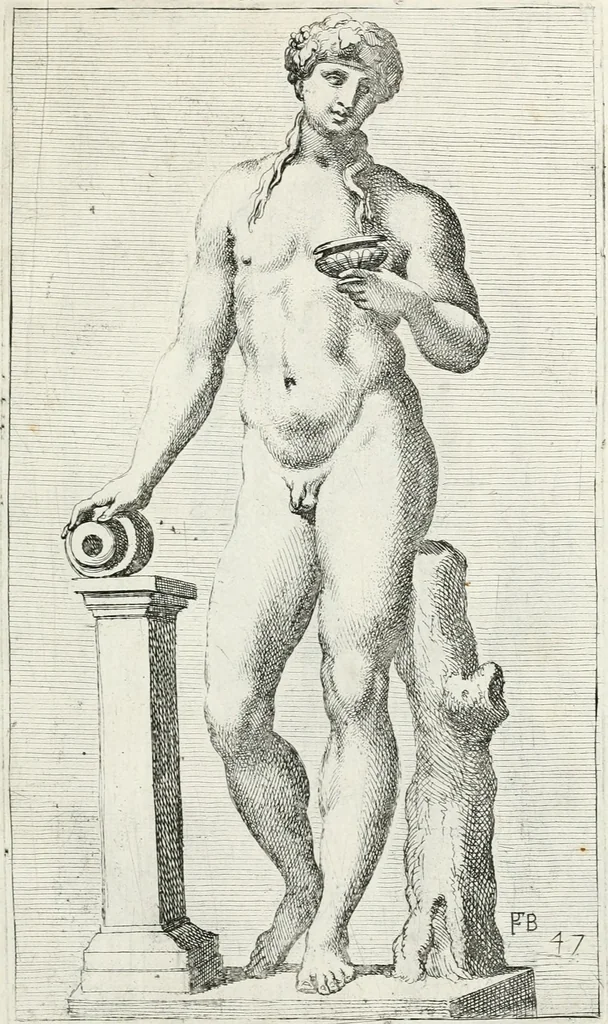 An illustration from Segmenta nobilium signorum e statuaru : quæ temporis dentem inuidium euasere Urbis æternæ ruinis erepta, typis æneis ab se commissa perptuæ uenerationis monimentum, 1638, leaf 98