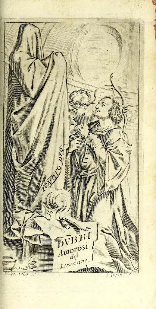 An illustration from Sei dvbbi amorosi : trattati academicamente, 1656, leaf 3