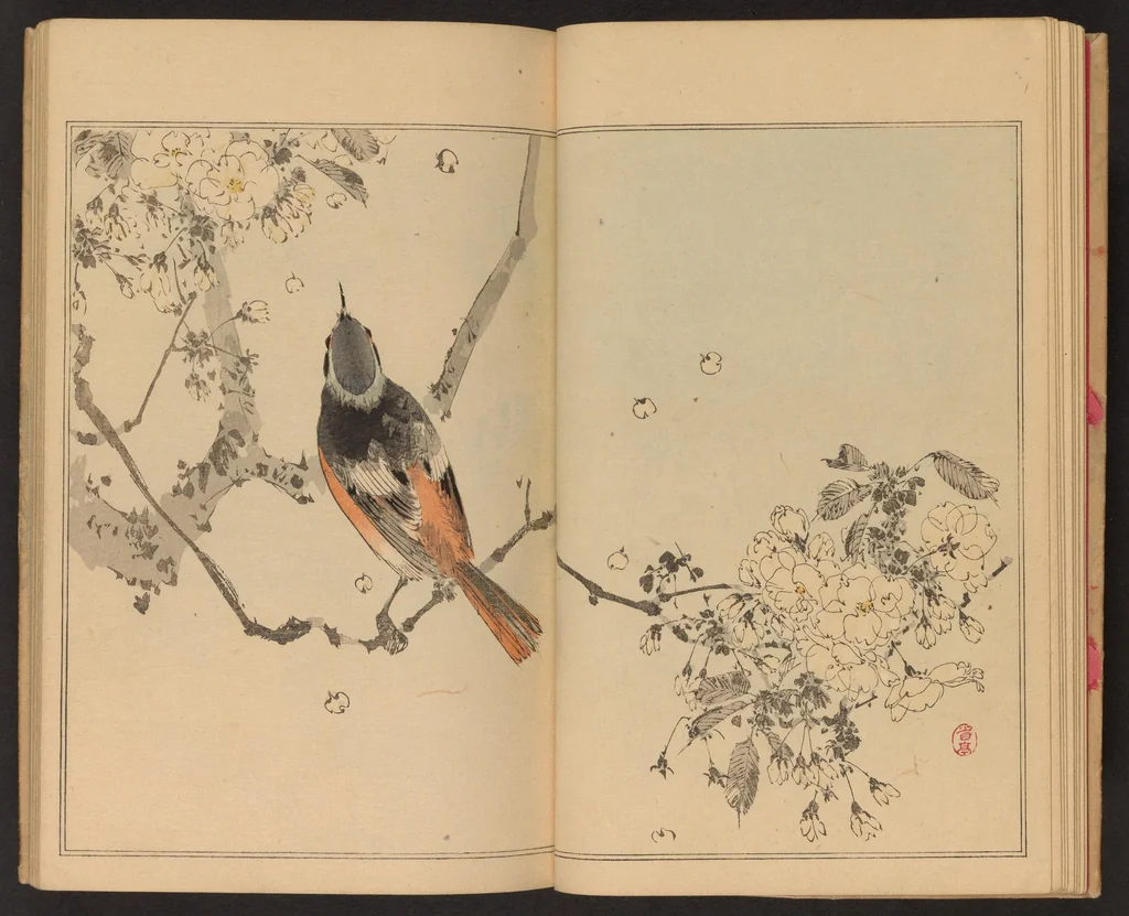 An illustration from Seitei kachō gafu, 1890, leaf 12
