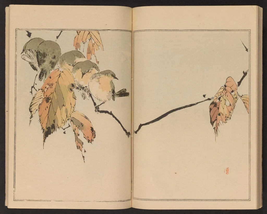 An illustration from Seitei kachō gafu, 1890, leaf 21