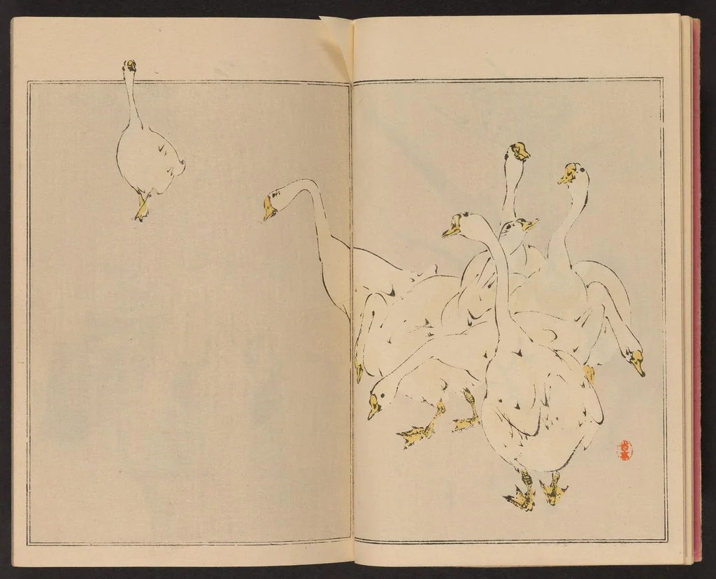 An illustration from Seitei kachō gafu, 1890, leaf 6